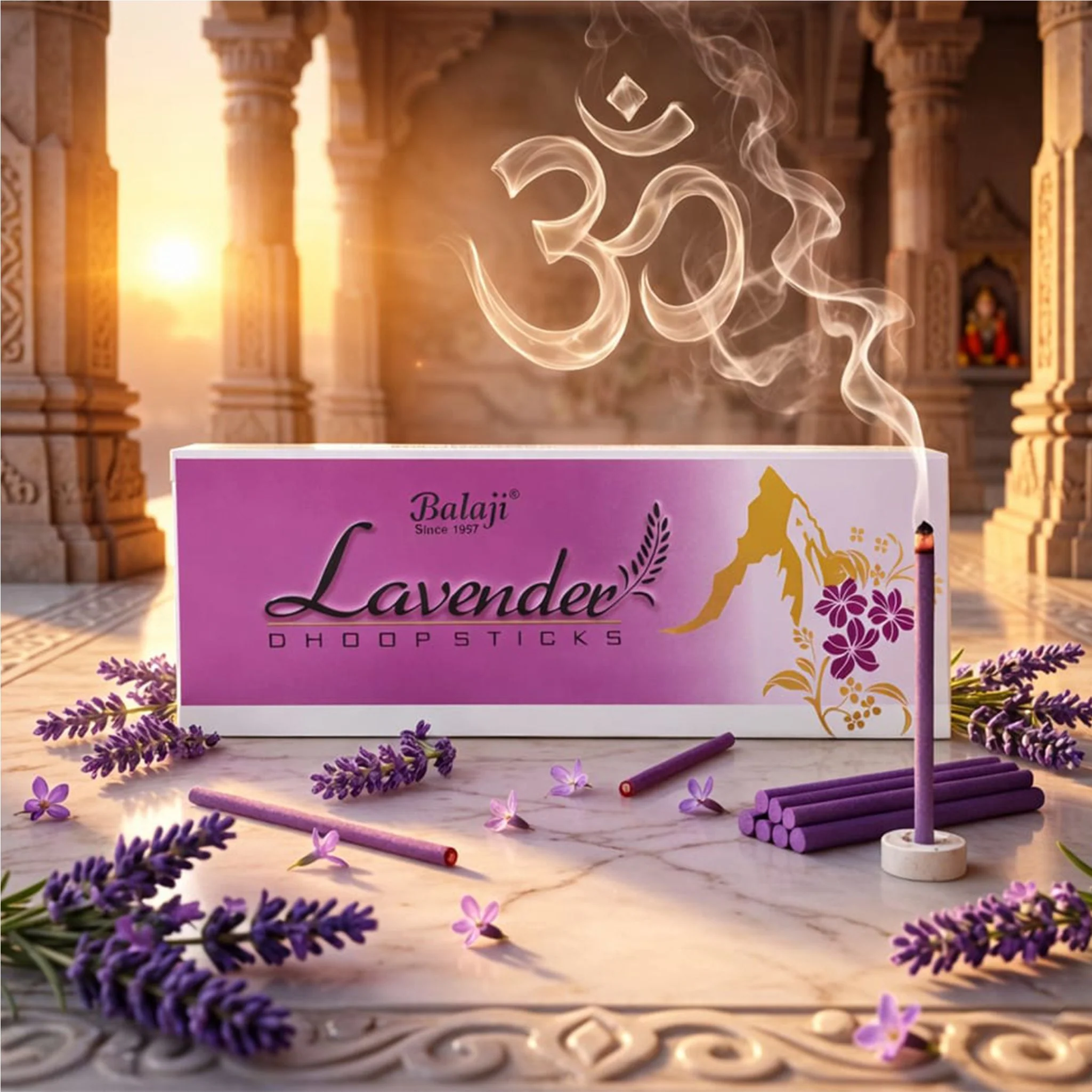 Lavender Dhoop 10 Sticks